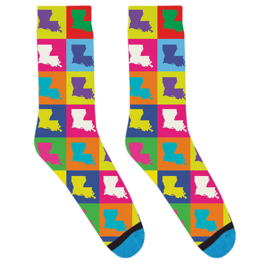 Pop Art Louisiana Socks