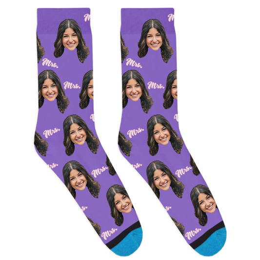 Custom Wedding Mrs. Socks