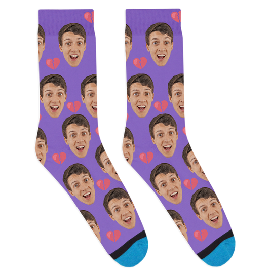 Custom Heart Break Socks