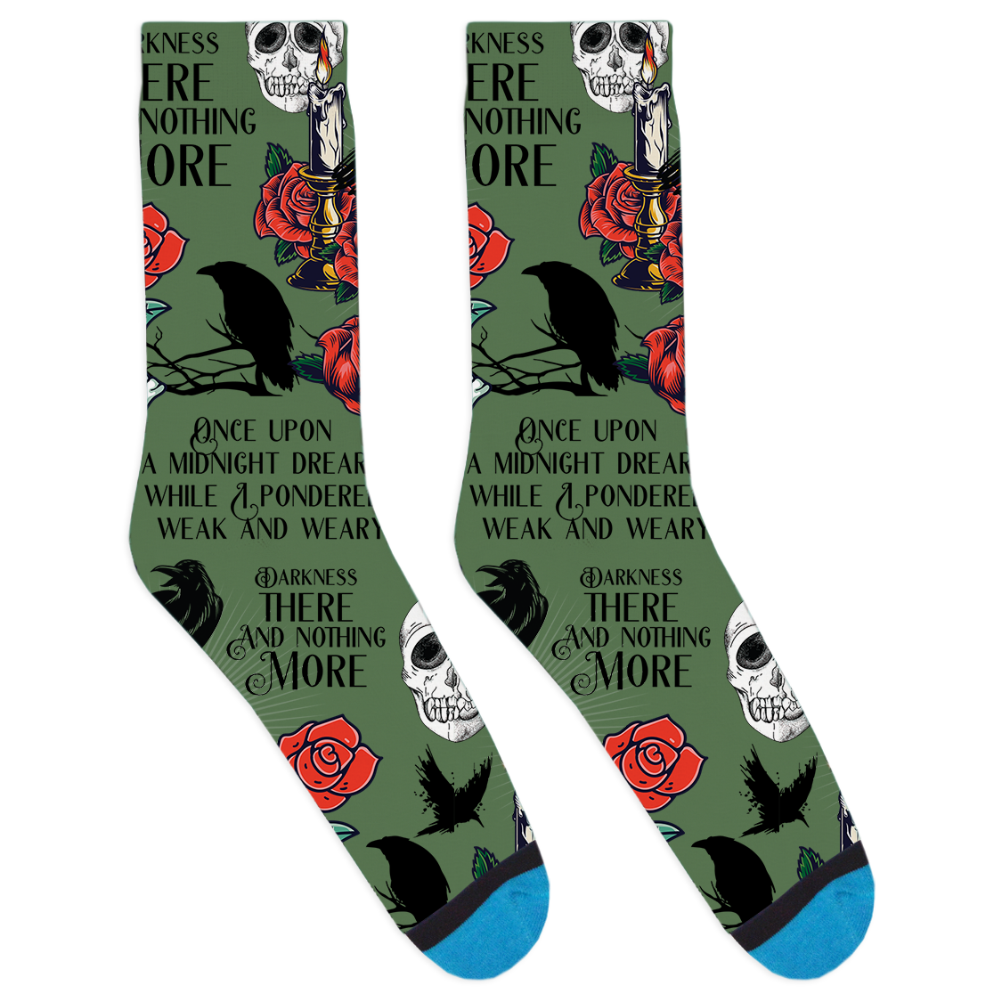 Quoth the Raven Socks