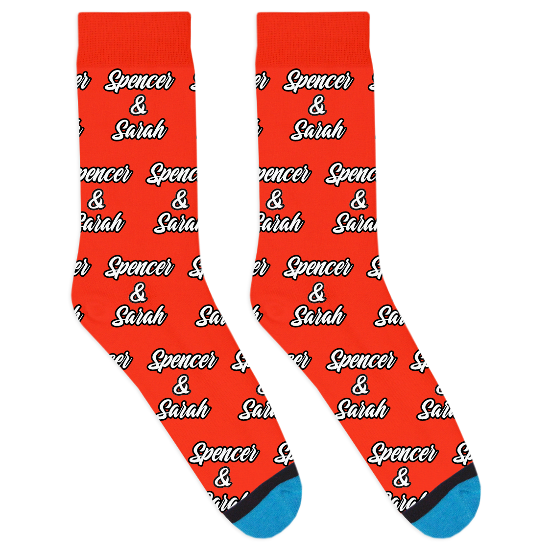 Custom Two Name Socks