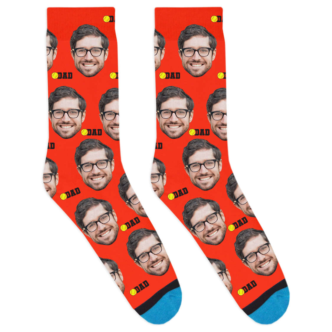 Custom Softball Dad Socks