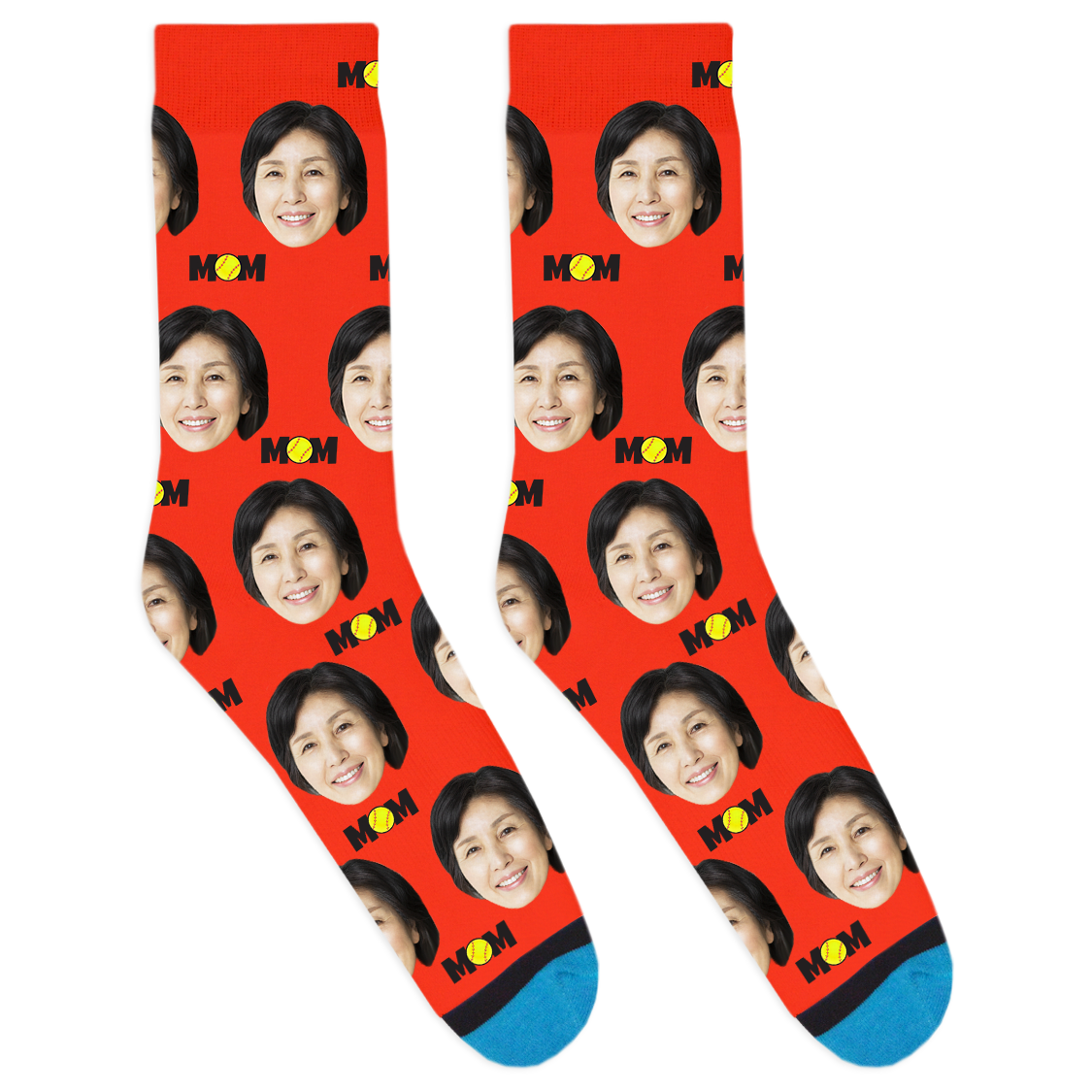 Custom Softball Mom Socks
