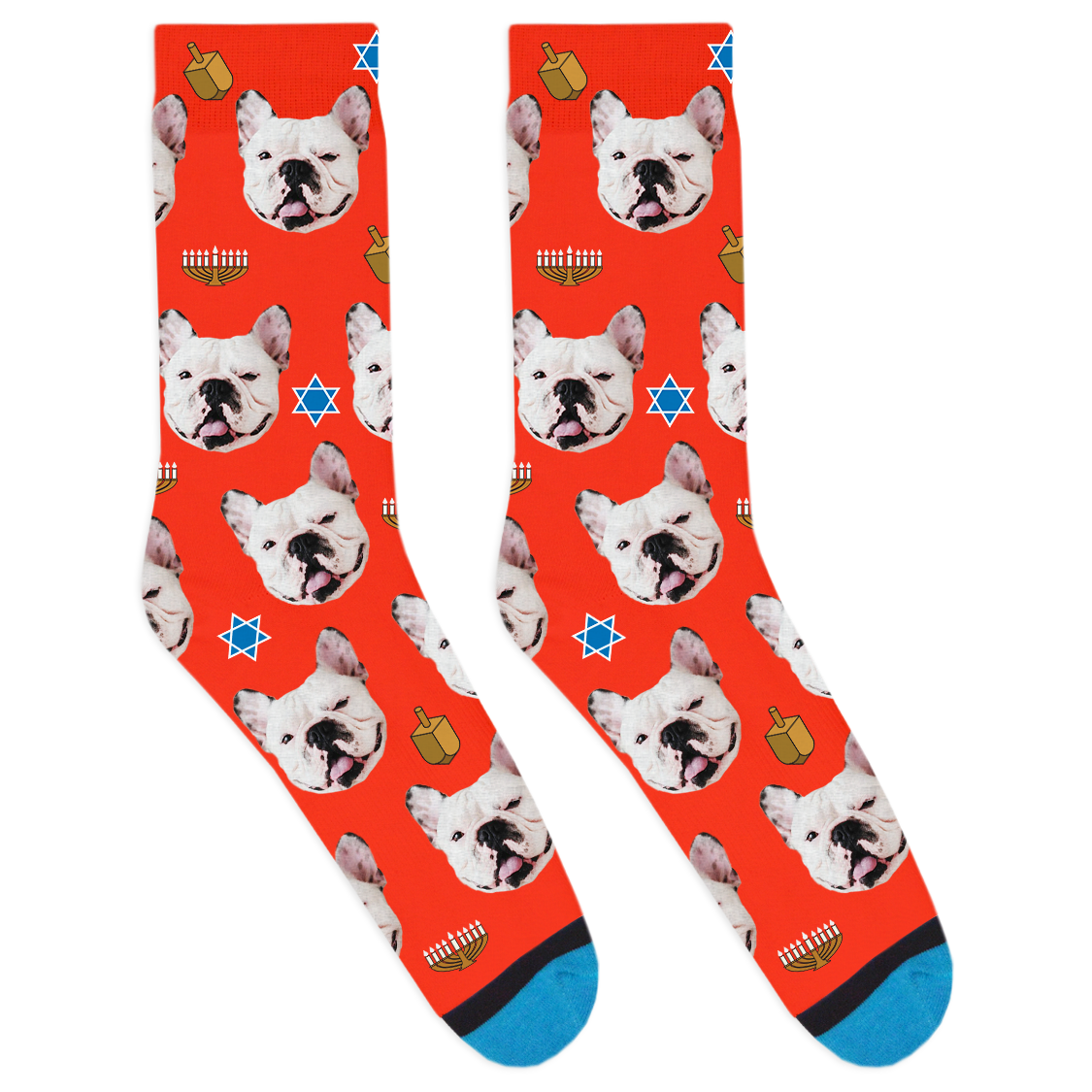 Custom Hanukkah Socks