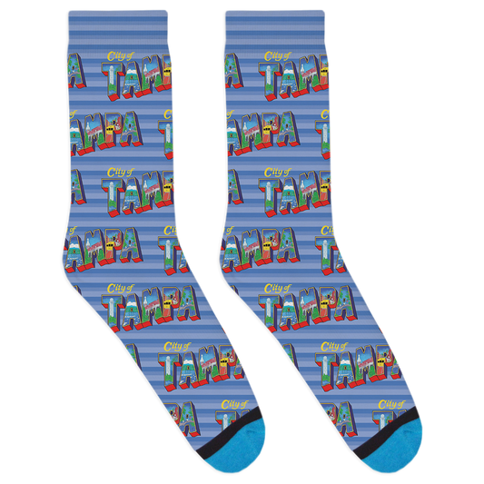 City of Tampa Stripes Socks