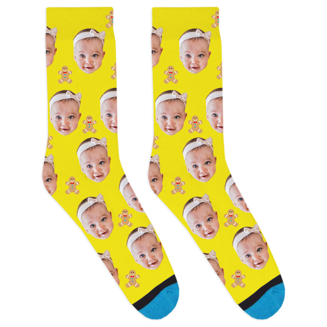 Custom Gingerbread Socks