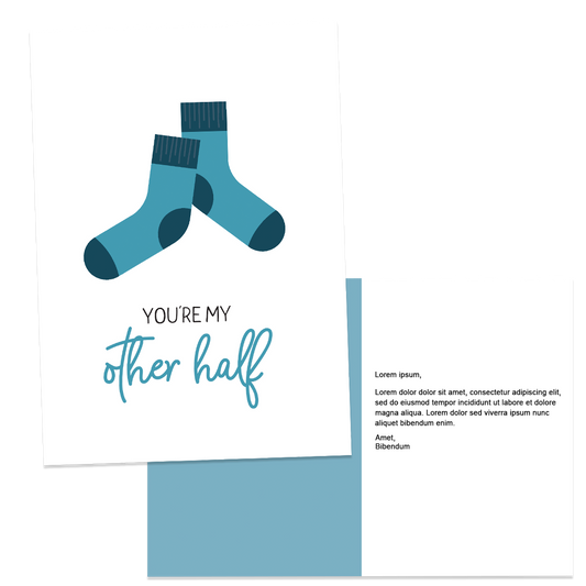 Custom You're My Other Half Card